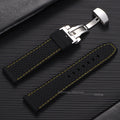 CowLost | product_id-20mm-22mm-breathable-waterproof-silicone-watch-strap-with-butterfly-buckle-for-men-and-women |11
