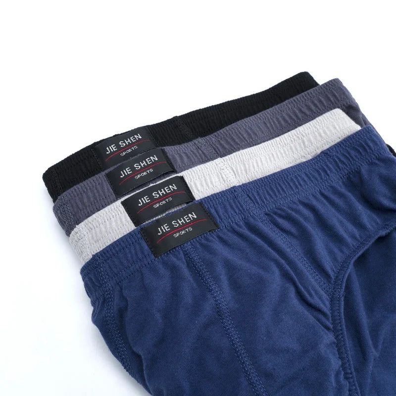 CowLost | men-solid-cotton-briefs-panties-plus-size-xl-5xl-underwear-briefs |4