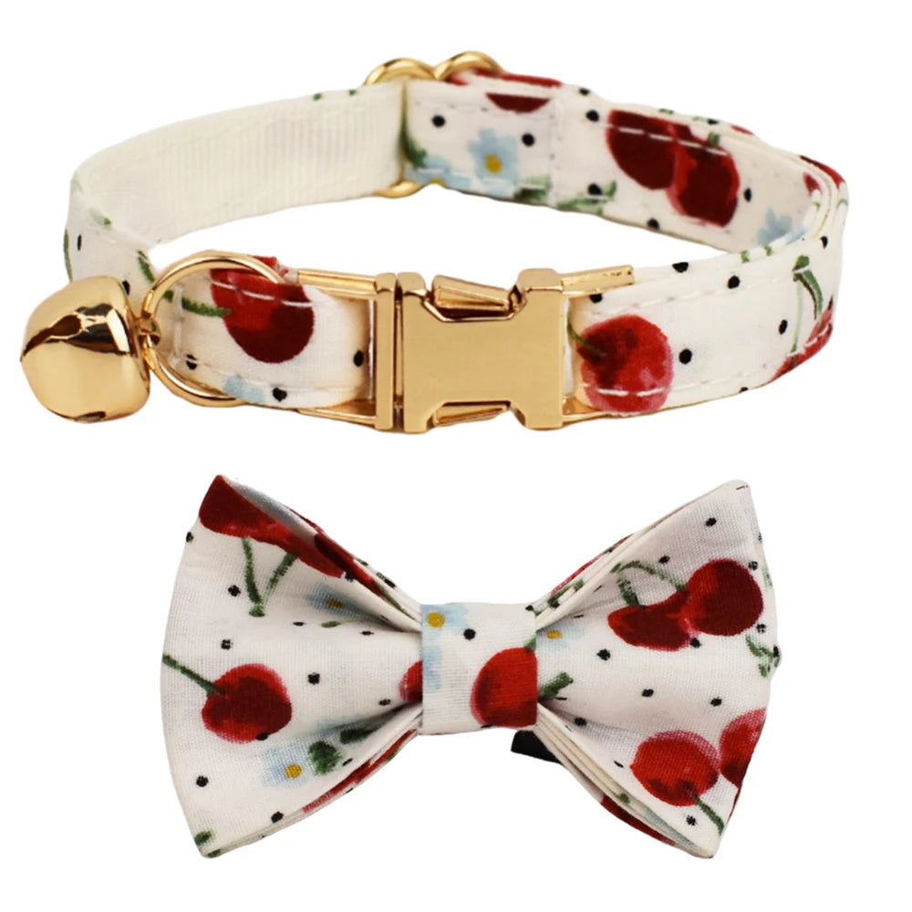 CowLost | cat-furniture-adjustable-cat-collar-with-bowknot-and-safety-release |28