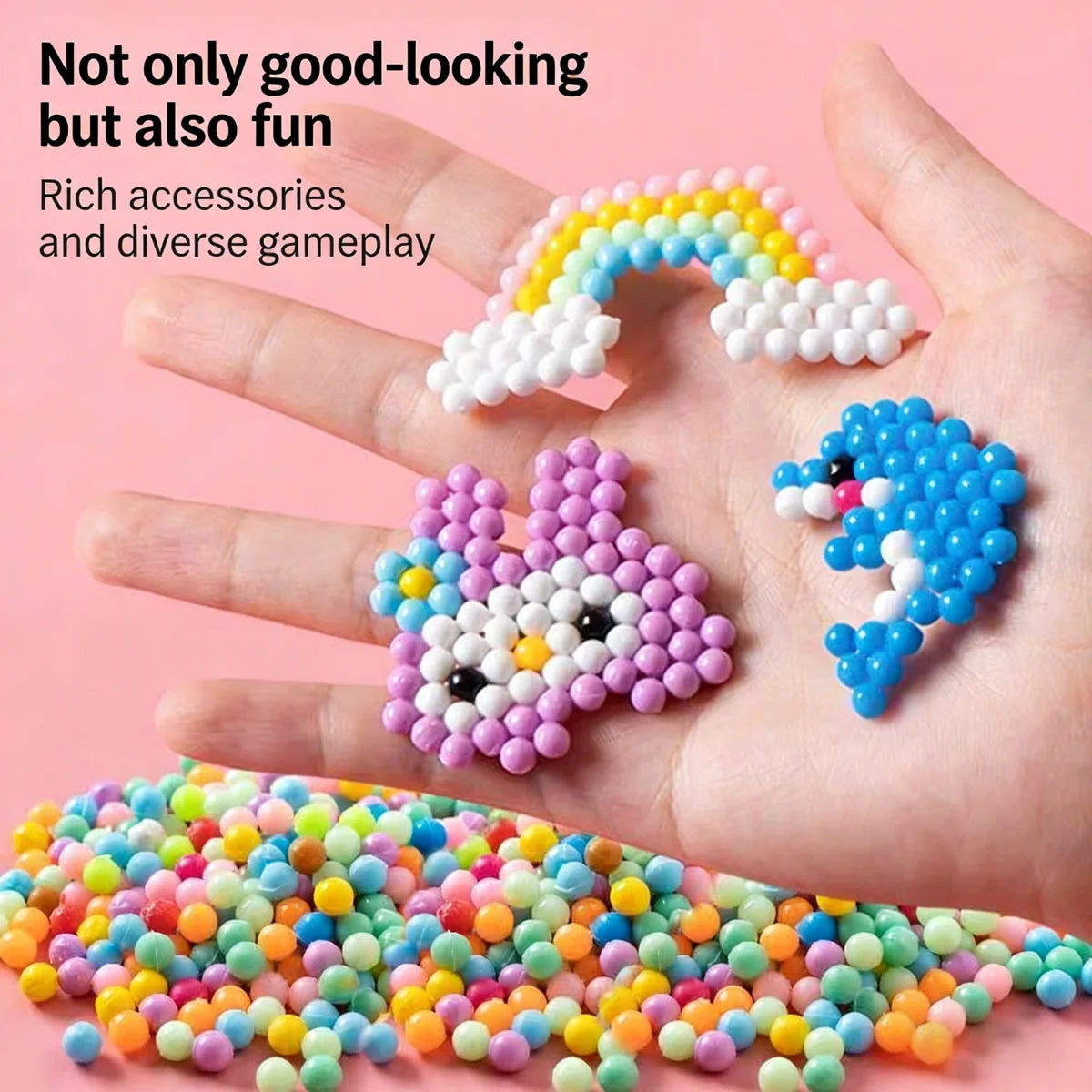 1200pcs Crystal Refill Pack Wholesale Fuse Beads Educational 3D Puzzle Toys