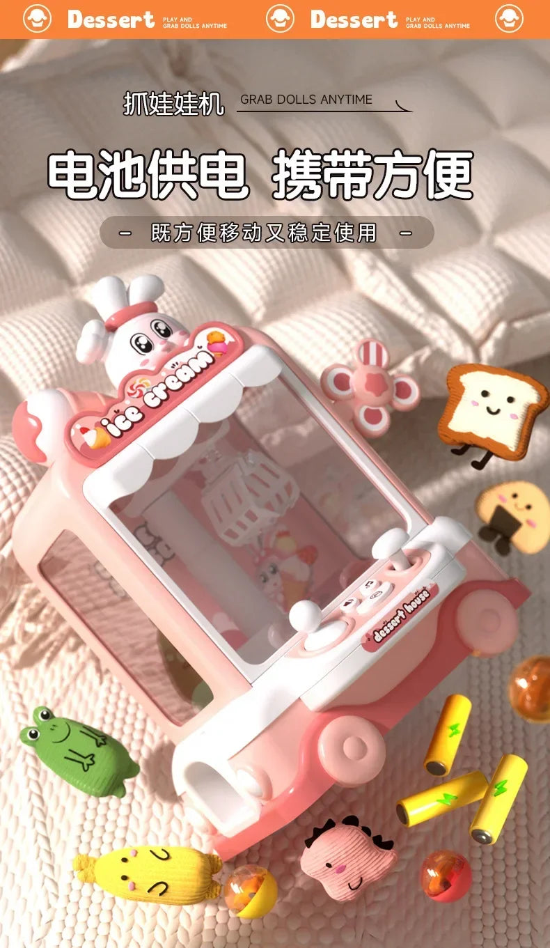 Cartoon Rabbit Claw Game Machine Coin Operated Toy for Kids