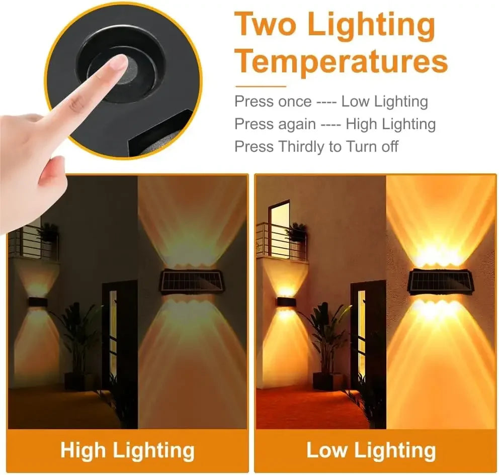 CowLost | product_id-solar-led-outdoor-wall-light-high-brightness-up-and-down-garden-lamp |4