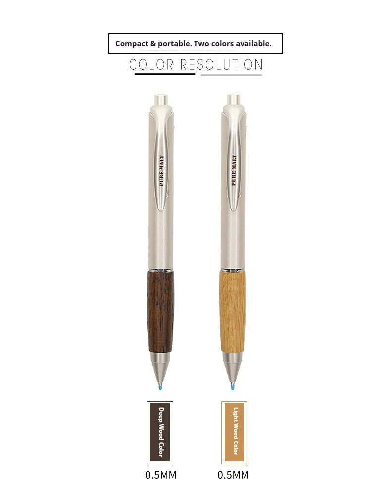 CowLost | poi-product_id-uni-mitsubishi-umn-515-0-5mm-gel-pen-with-oak-wood-barrel-for-office-study-exams |9