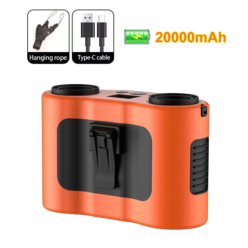CowLost | binoculars-product_id-portable-usb-rechargeable-waist-clip-fan-with-dual-air-outlets-20000mah-battery |20