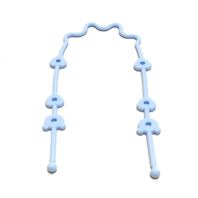 CowLost | baby-pacifier-chain-with-safety-straps-silicone-holder-stroller-highchair-accessory |16