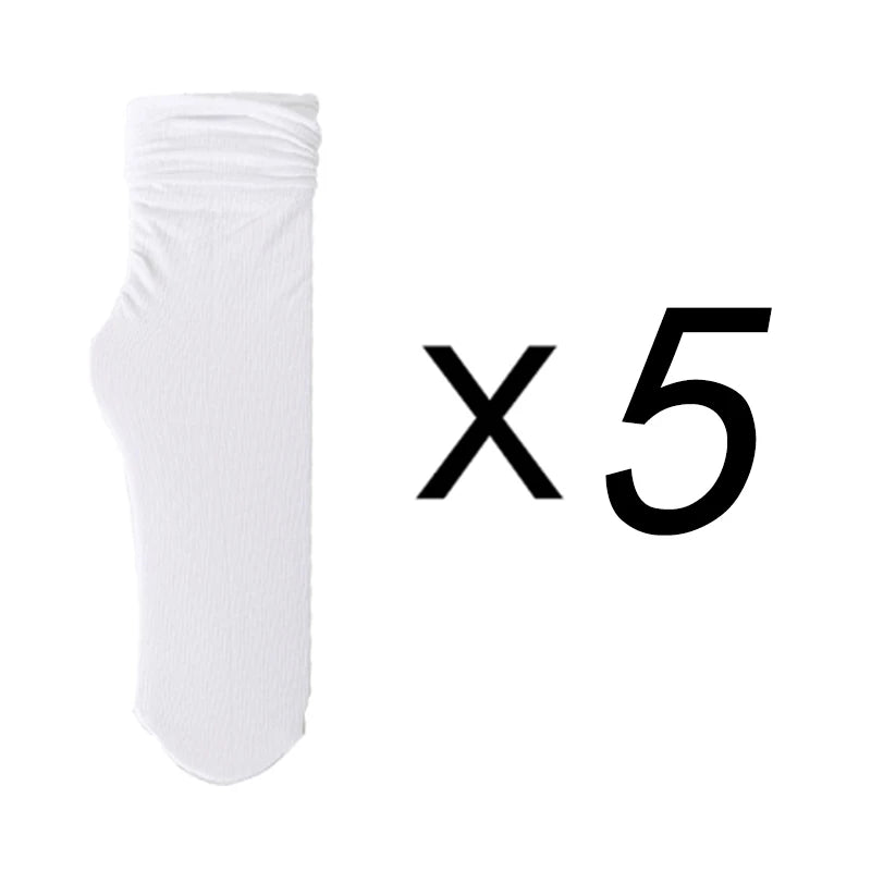 CowLost | 5-pairs-women-girls-summer-spring-thin-loose-socks-set |15