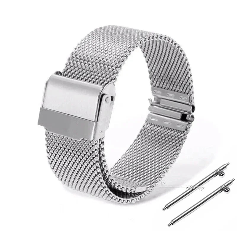 CowLost | product_id-universal-milanese-stainless-steel-watch-band-12-24mm-black-rose-gold-strap |12