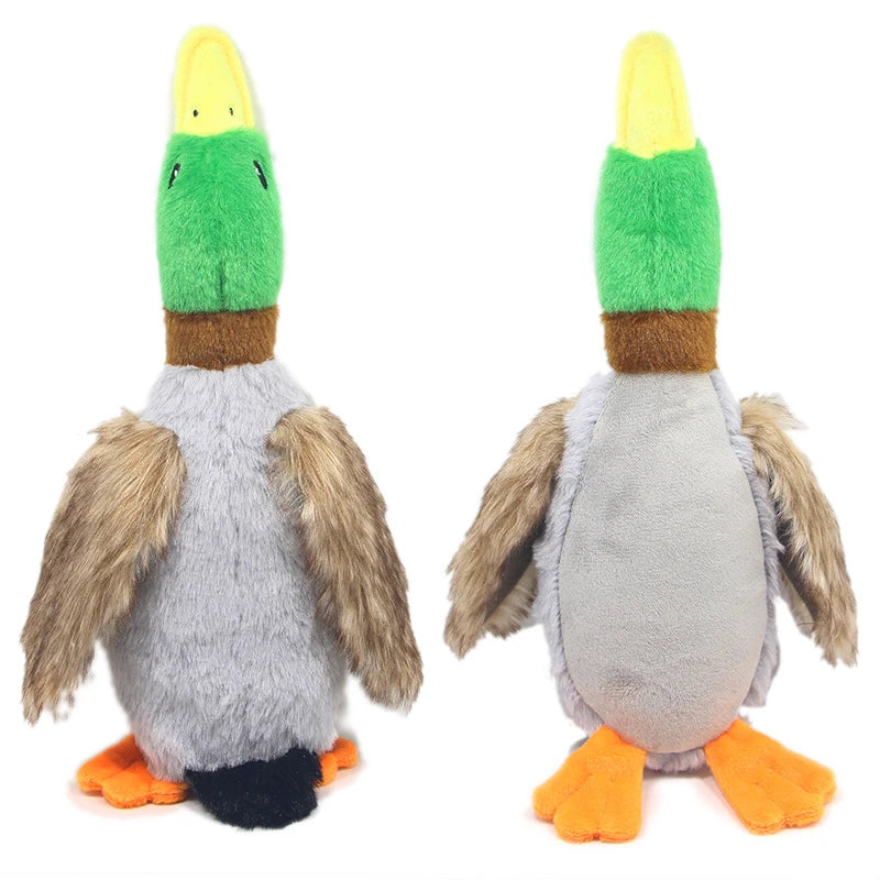CowLost | dog-kennel-run-accessories-plush-duck-squeaky-dog-chew-toy |9