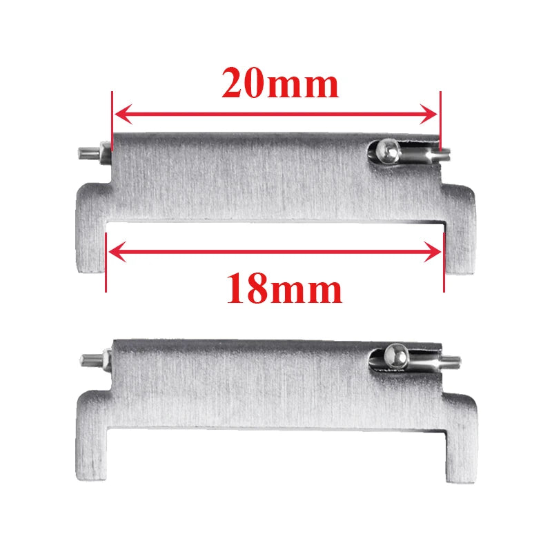 CowLost | product_id-2pcs-stainless-steel-quick-release-watchband-strap-adapters-18mm-22mm |10