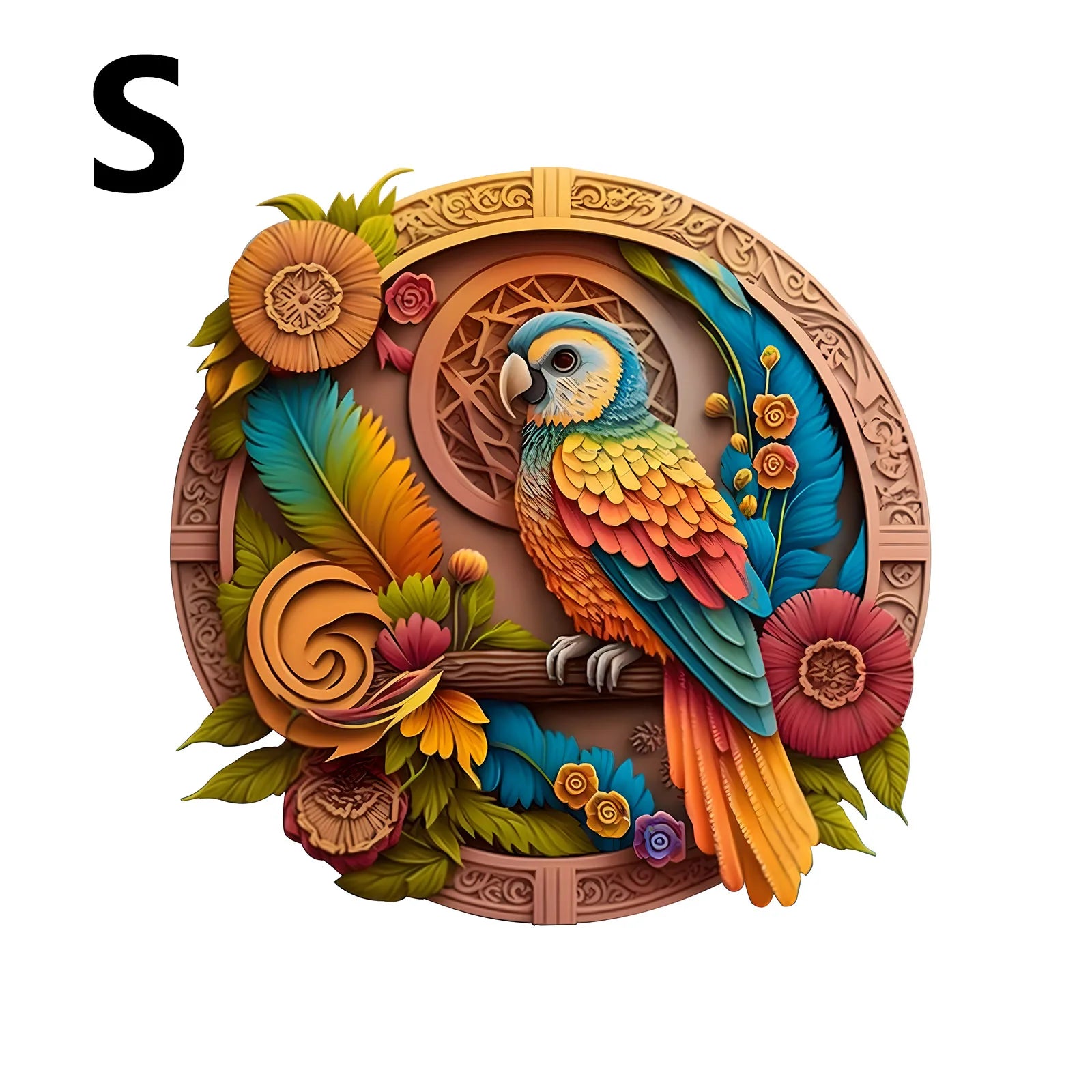 CowLost | product_id-wooden-circular-3d-bird-puzzle-halloween-christmas-decor-gift |8