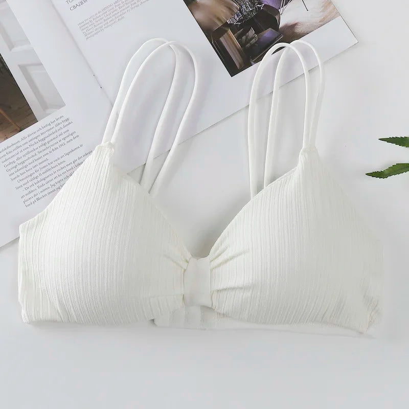 CowLost | product_id-seamless-wire-free-push-up-padded-bra-with-back-buckle-for-women-solid-color |10