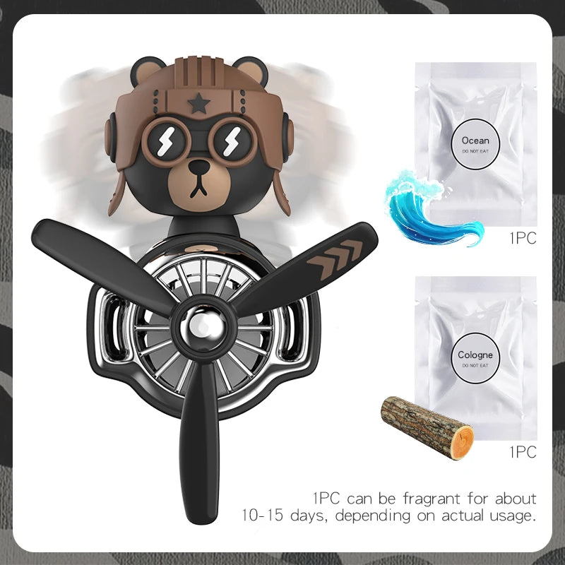 CowLost | product_id-pilot-husky-dog-car-air-freshener-propeller-plane-vent-clip-ocean-scent-aroma-diffuser |20