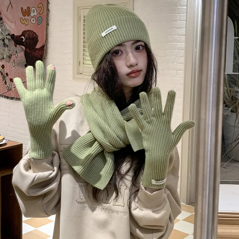 CowLost | knit-neck-scarf-gloves-caps-three-piece-set-for-women-men |16