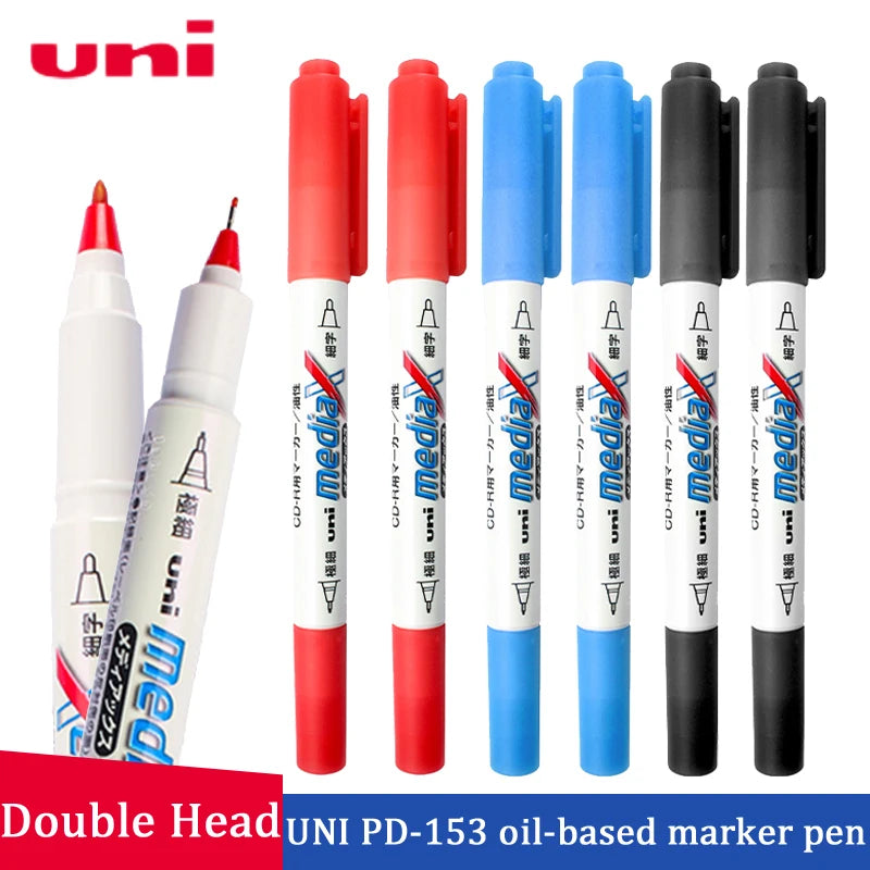 CowLost | product_id-uni-double-headed-oil-marker-pen-0-4-0-9mm-quick-dry-for-cd-glass-ceramic-fabric-leather-tire |1