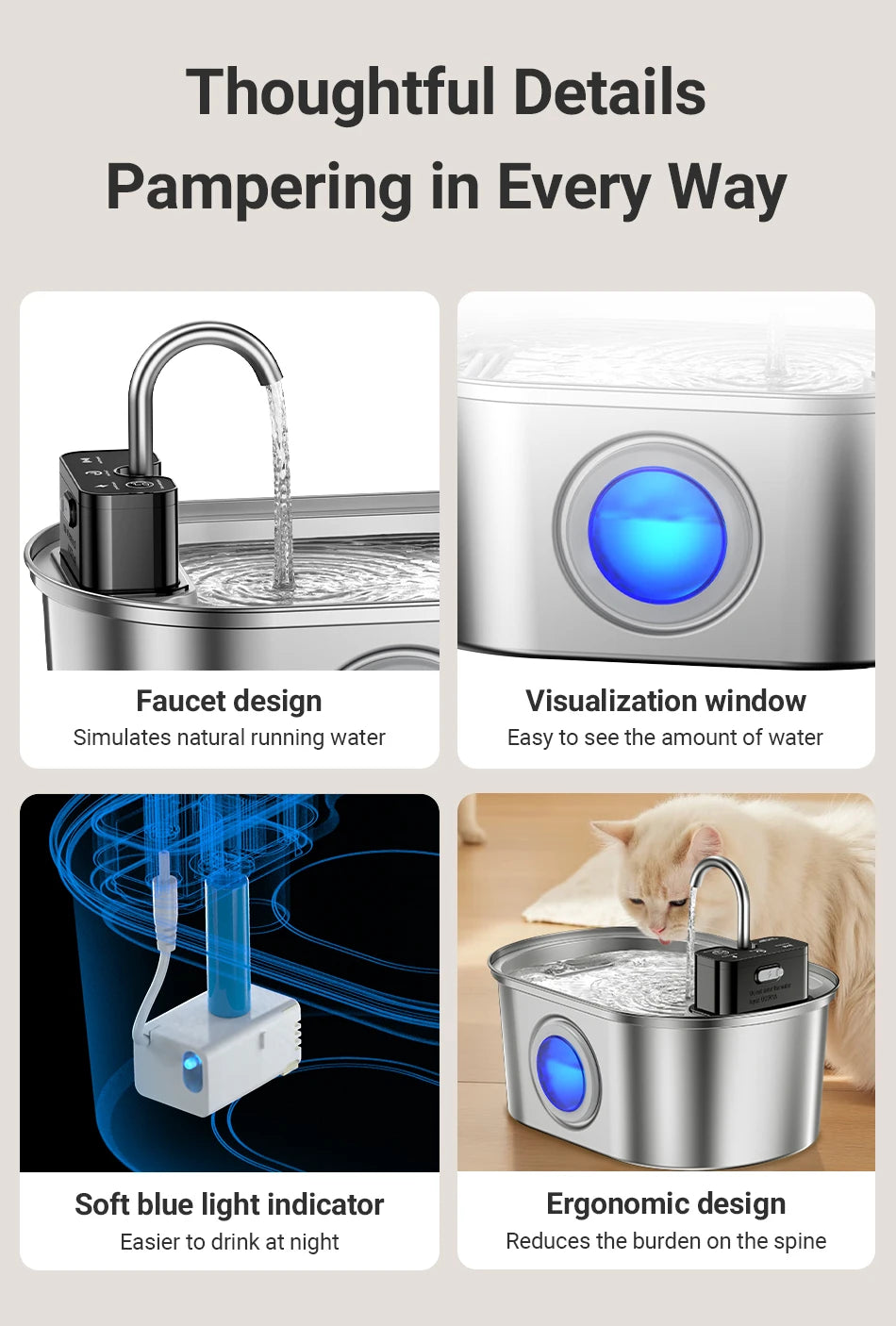 CowLost | cat-food-rojeco-stainless-steel-automatic-cat-water-fountain |23