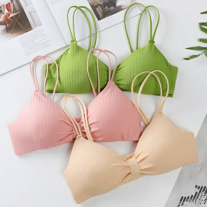 CowLost | product_id-seamless-wire-free-push-up-padded-bra-with-back-buckle-for-women-solid-color |8