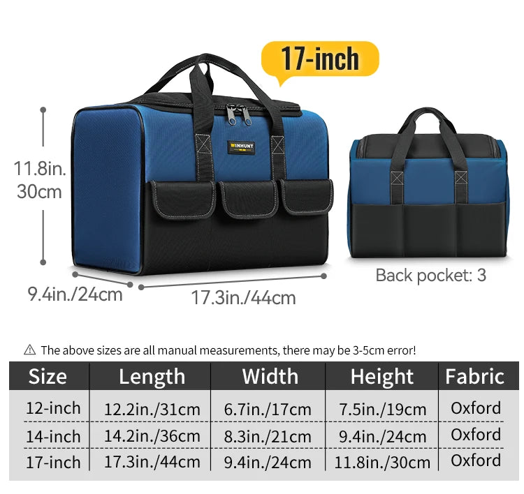 CowLost | product_id-heavy-duty-large-capacity-multi-function-tool-bag-with-wide-mouth-canvas-electricians-bag |15