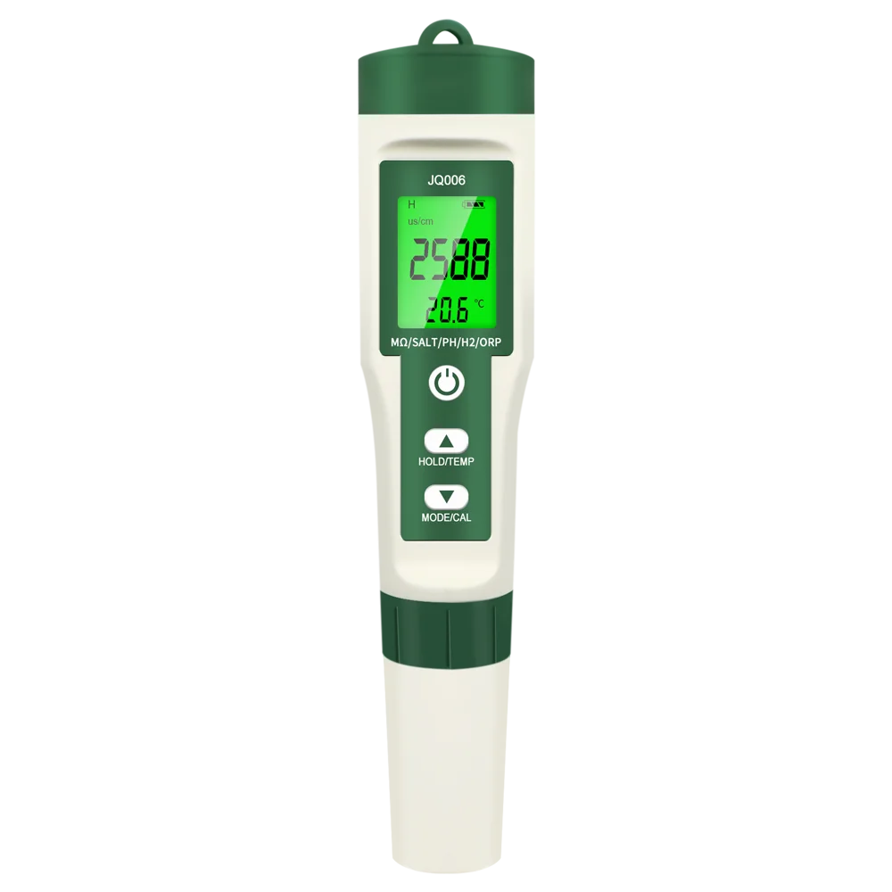 JUANJUAN 10-in-1 Handheld LCD PH TDS EC SALT TEMP S.G ORP Water Quality Tester for Aquarium Pool