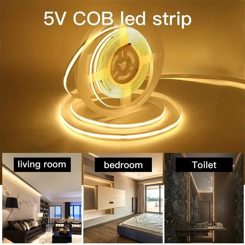 CowLost | light-ropes-strings-product_id-cob-5v-high-density-led-strip-lights-with-press-switch-ra90-for-living-room-cabinet-decor |13