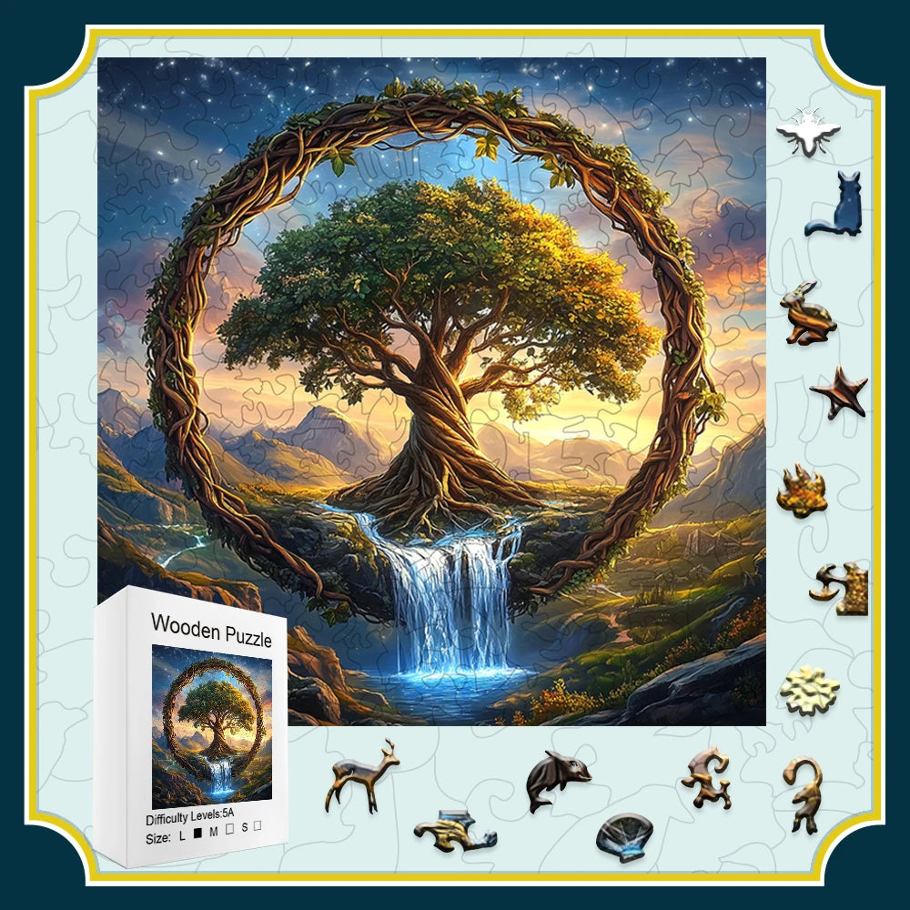 CowLost | product_id-heart-shaped-wooden-3d-puzzle-with-animal-shapes-in-luxury-gift-box |4