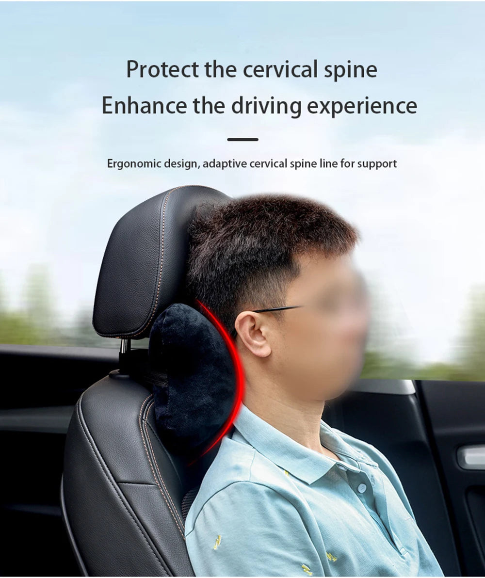 CowLost | velvet-product_id-car-neck-headrest-pillow-memory-foam-breathable-velvet-neck-support-for-sleep-and-travel |9
