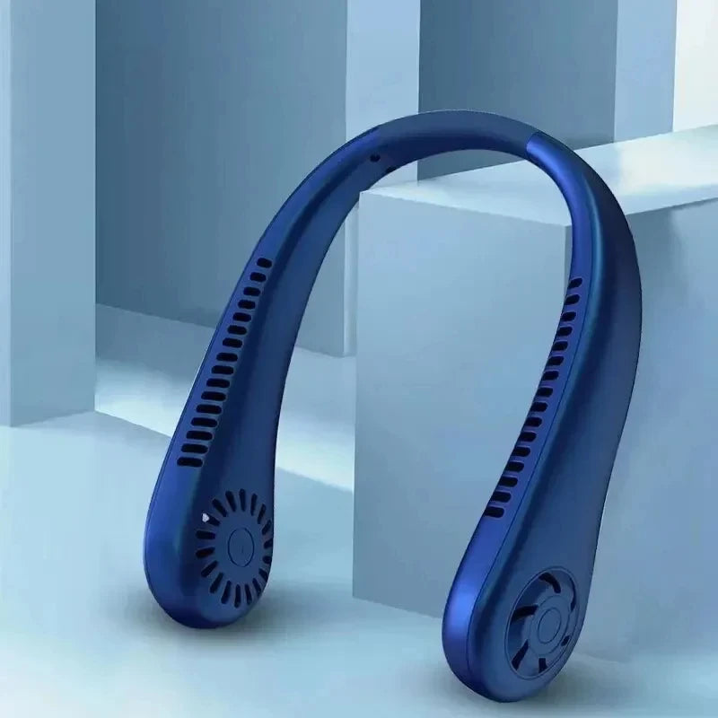 CowLost | product_id-2025-rechargeable-1200mah-mini-bladeless-neck-fan-portable-3-speed-air-cooler |7