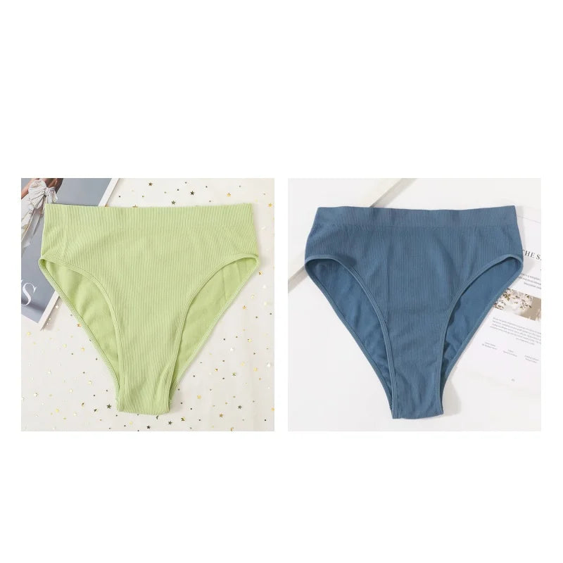 CowLost | product_id-2-pack-seamless-high-waist-womens-briefs-high-leg-solid-panties-s-l |30