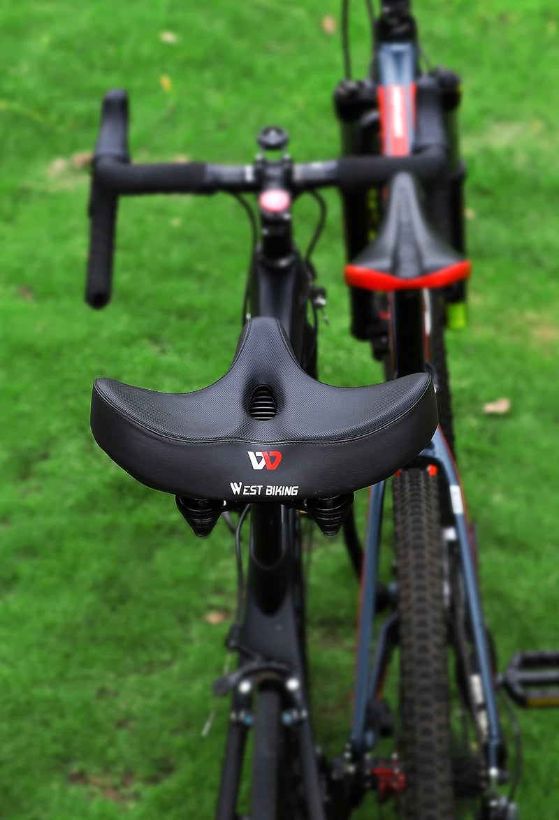 CowLost | west-biking-widen-bicycle-saddle-ergonomic-thick-comfortable-bike-saddle-shock-absorbtion-mtb-e-bike-cushion-bicycle-accessories |9