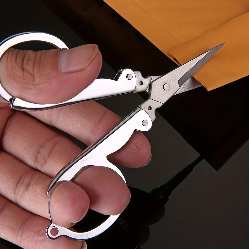 1/3pcs Stainless Steel Foldable Scissors
