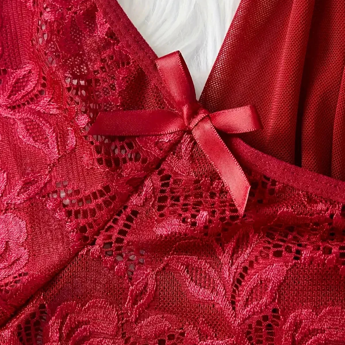 CowLost | elegant-transparent-red-sexy-lingerie-womens-underwear |4