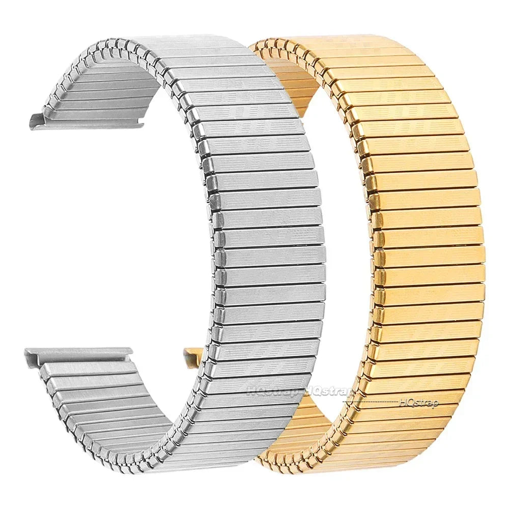 CowLost | product_id-hqstrap-stainless-steel-elastic-metal-watch-strap-12-20mm-silver-gold-expansion-band |4