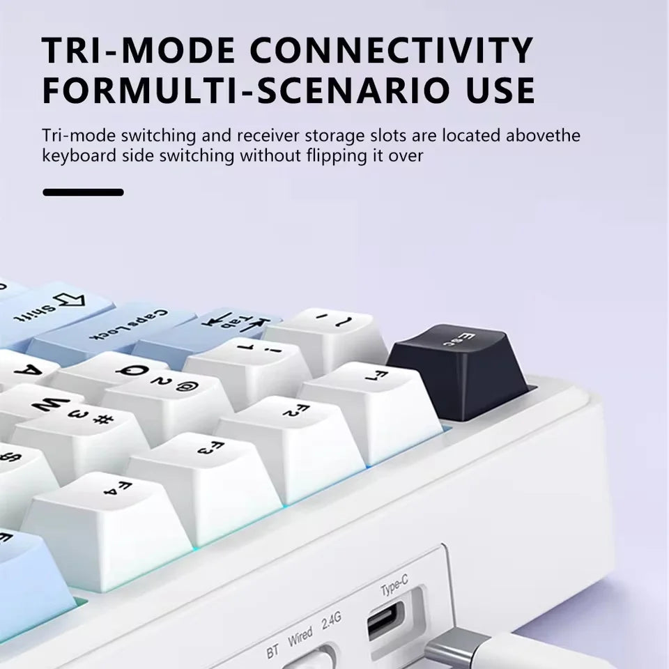 CowLost | aula-f75-max-wireless-mechanical-keyboard-with-tft-screen-knob-75-ansi-layout-wired-bluetooth-2-4g |5