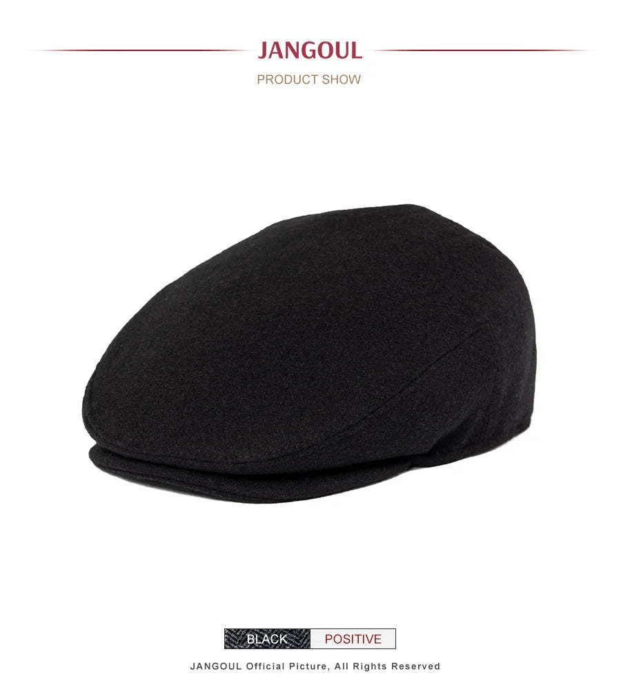 CowLost | jangoul-driving-flat-caps-men-herringbone-wool-blend-fall-newsboy-caps |10