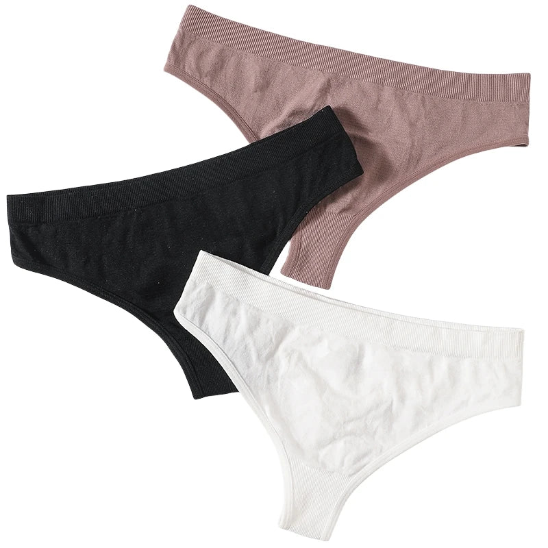 CowLost | product_id-10pcs-womens-seamless-low-waist-g-string-thong-panties-m-xl-sexy-underwear |4