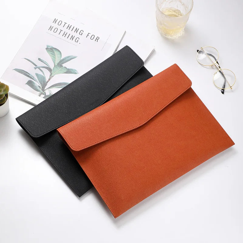 CowLost | faux-leather-document-bag-business-information-bag |2