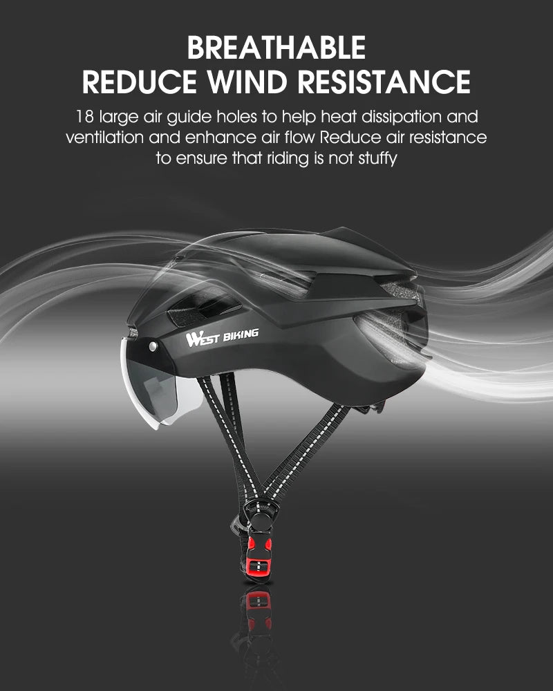 CowLost | west-biking-integrated-ultralight-bike-helmet-with-taillight-goggle-men-women-cycling-safety-hat-mtb-road-bike-motorcycle-helmet |30