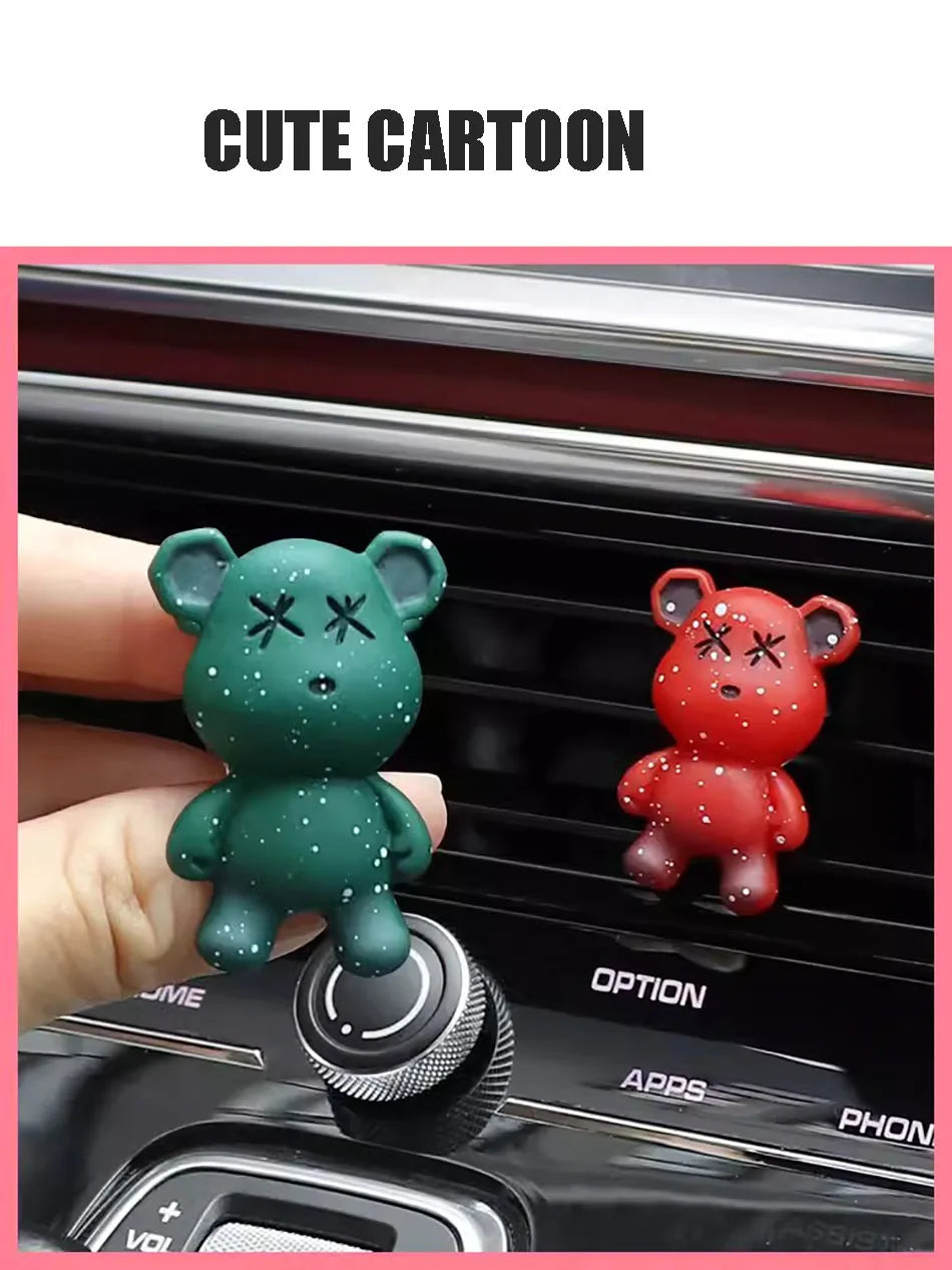 CowLost | product_id-bear-car-air-freshener-vent-clip-ocean-scent-aromatherapy-decoration |6