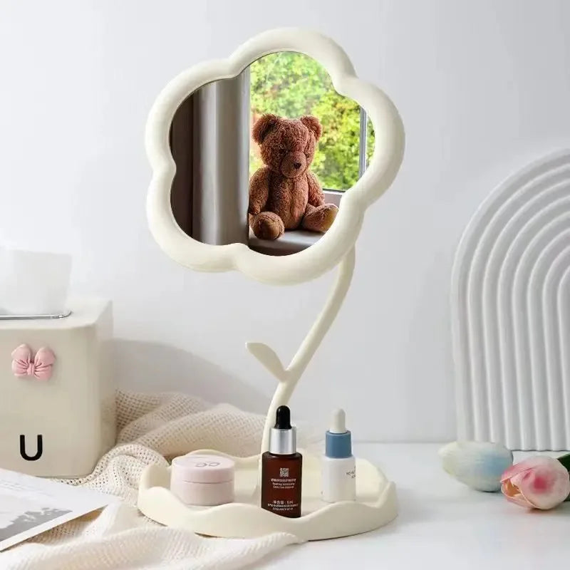 CowLost | product_id-creative-round-flower-desktop-mirror-for-bedroom-decor |6