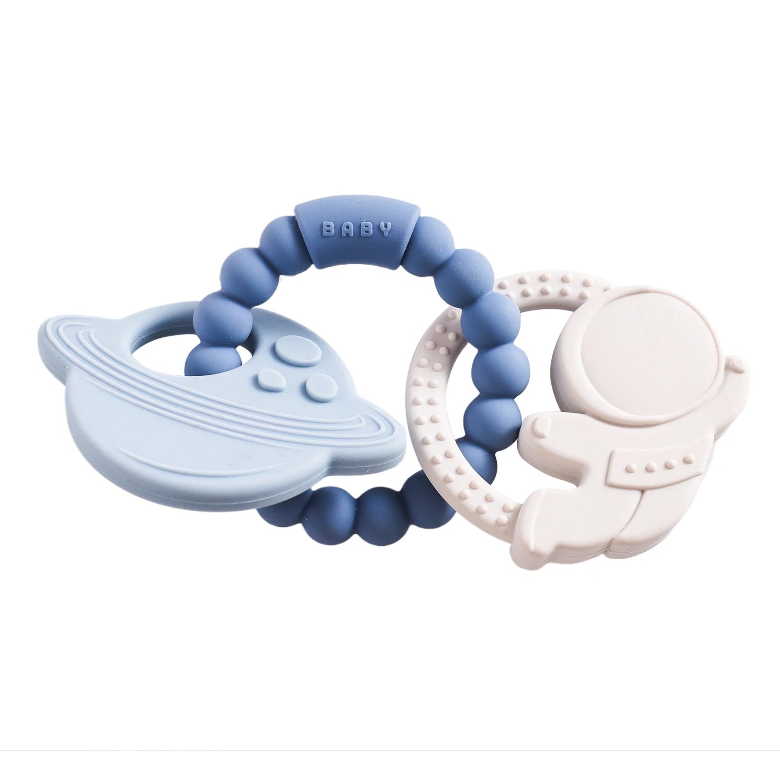 1pc Silicone Teether, Food Grade Baby 0-12 Toys