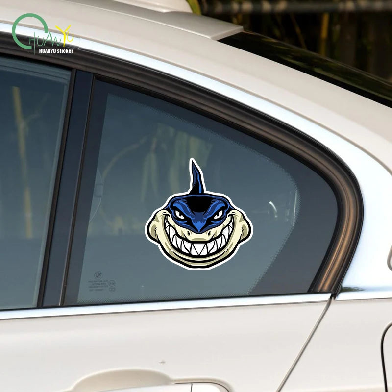 CowLost | waterproof-sun-protection-smiling-shark-cartoon-car-sticker |5