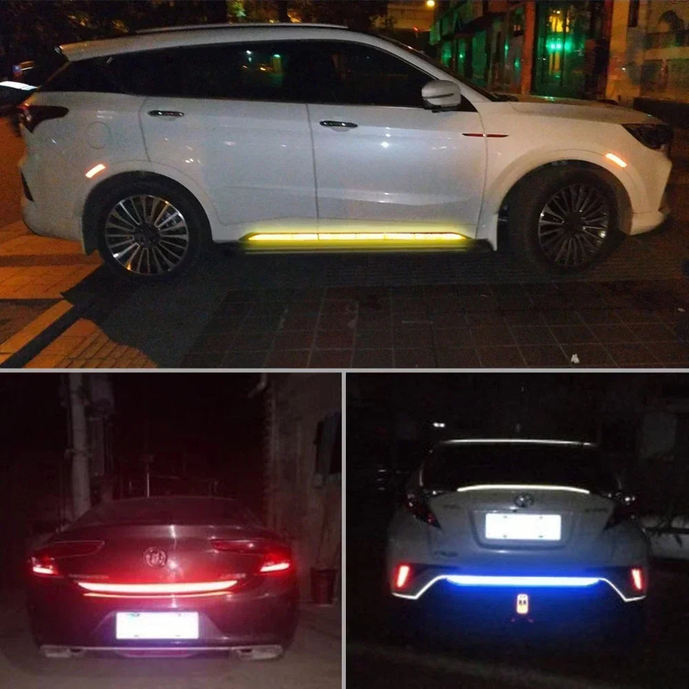 CowLost | 5pcs-set-car-reflectante-reflector-sticker-90-5-car-body-trunk-exterior-auto-accessories-reflex-exterior-warning-reflective-tape |5