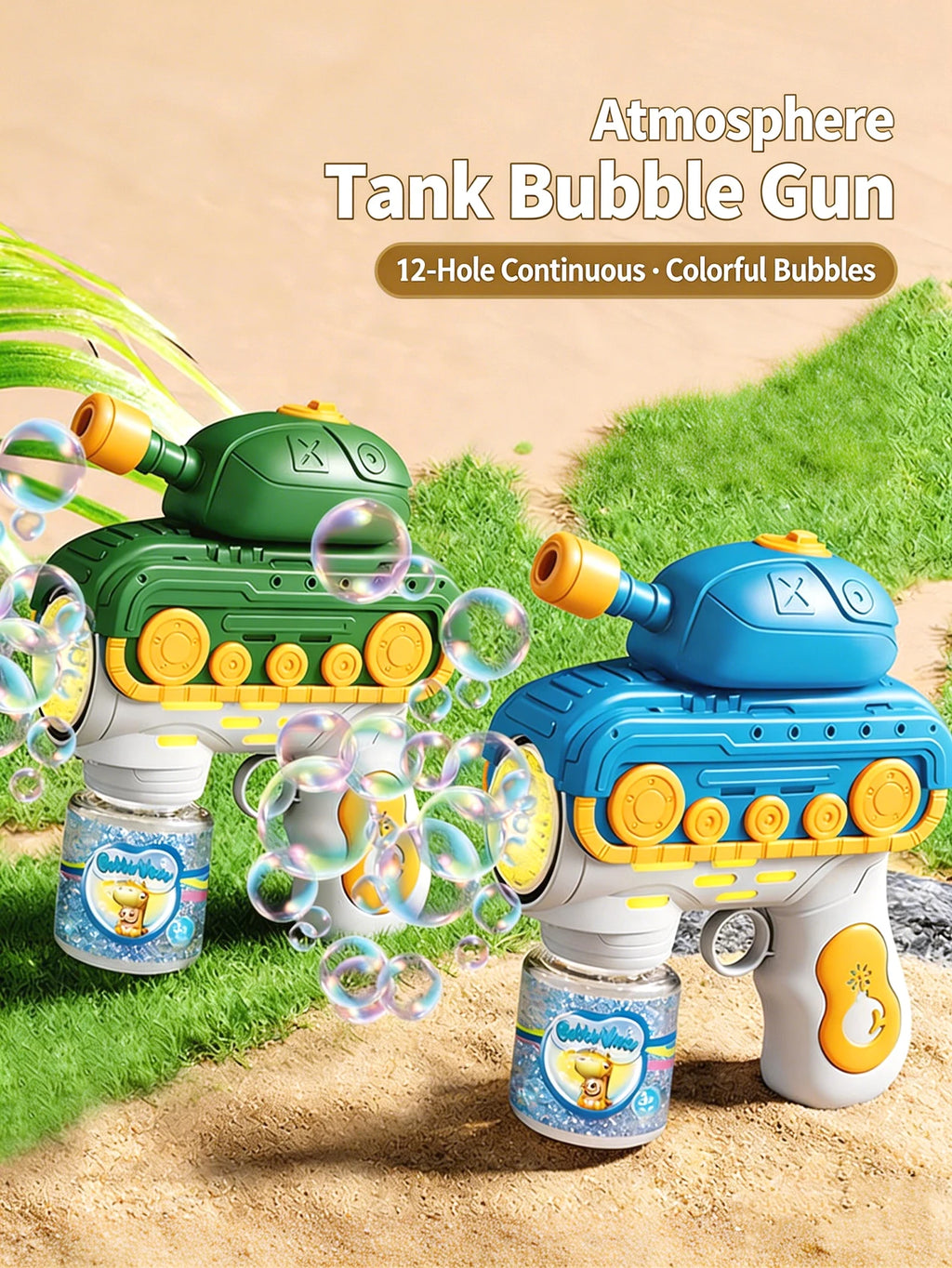 CowLost | product_id-electric-cartoon-tank-bubble-gun-toy-for-kids-outdoor-play-no-bubble-liquid-included |9