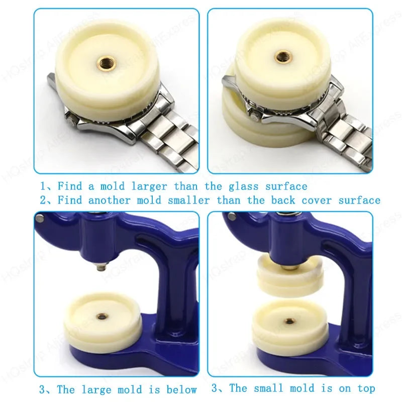 CowLost | watches-product_id-watch-base-press-tool-set-12pcs-nylon-dies-for-watch-repair-kit |3