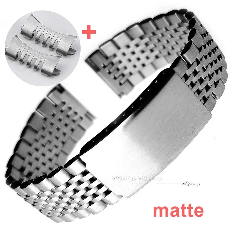 CowLost | product_id-stainless-steel-curved-flat-end-watch-band-18mm-22mm-for-seiko-rolex-polished-matte-strap |15