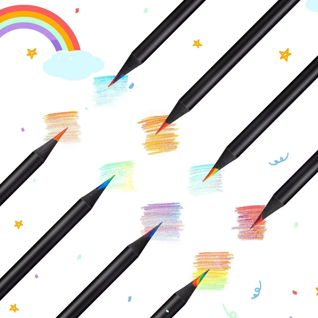 CowLost | rainbow-color-pencils-for-kids-concentric-gradient-crayons |15