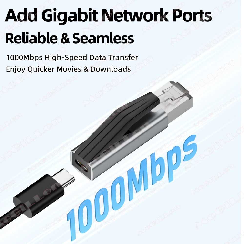 CowLost | product_id-usb-c-to-gigabit-ethernet-adapter-1000mbps-rj45-with-dc-power-connector-for-macbook-pc-laptop-projector |2