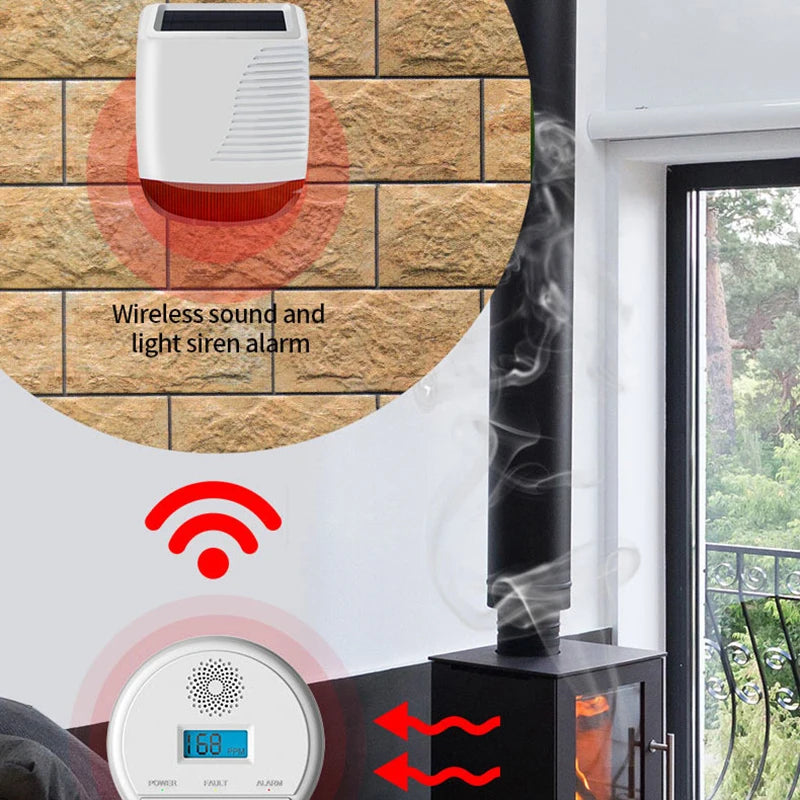 CowLost | 433mhz-wireless-carbon-monoxide-gas-detector-home-burglar-alarm-system-co-carbon |4