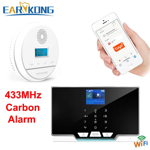 CowLost | 433mhz-wireless-carbon-monoxide-gas-detector-home-burglar-alarm-system-co-carbon |1