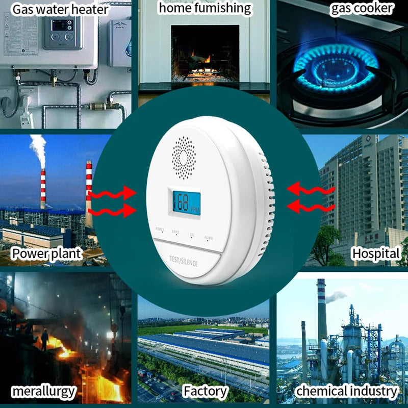 CowLost | 433mhz-wireless-carbon-monoxide-gas-detector-home-burglar-alarm-system-co-carbon |3