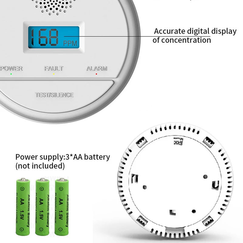 CowLost | 433mhz-wireless-carbon-monoxide-gas-detector-home-burglar-alarm-system-co-carbon |5